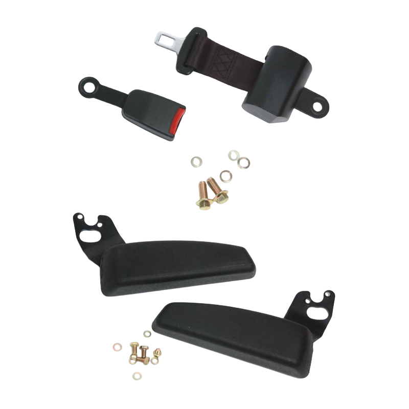 Kursi Forklift Bersertifikat Ergonomis BF1-1 Tahan Lama untuk Forklift Pembakaran Internal dengan Vinyl Hitam