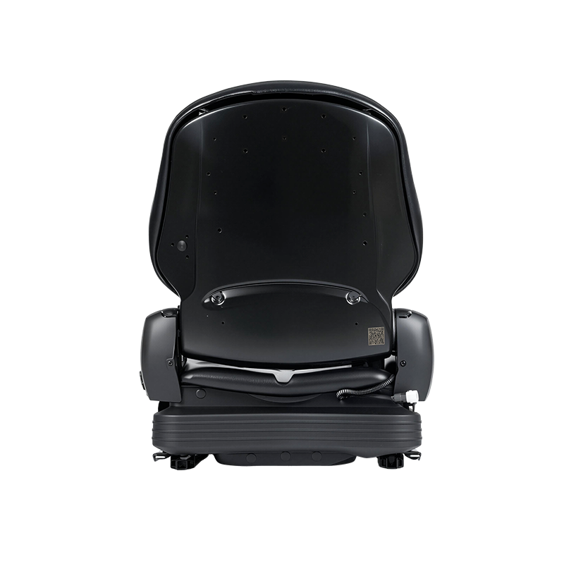 BF16 Kursi Suspensi Mekanis Pengganti Vinil Profil Rendah untuk Peralatan Forklift Penanganan Material - Hitam dengan EN13490 IT1+IT2