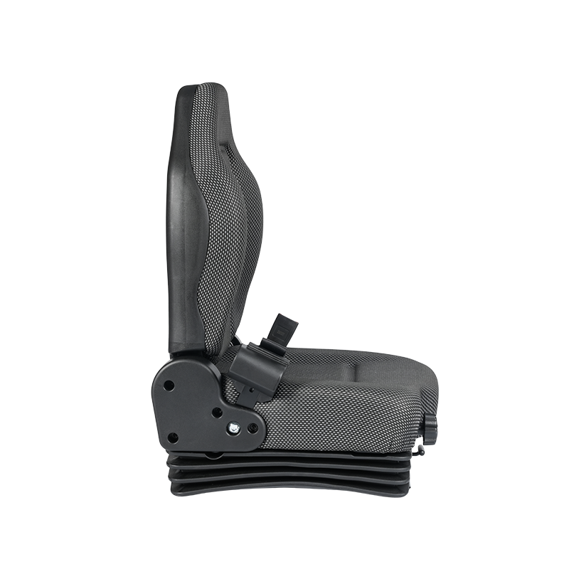 Kursi truk jangkauan bersertifikat BF6-3 EN13490 IT1 dengan sabuk pengaman yang dapat ditarik & peredam kejut & sakelar OPS untuk forklift baterai lithium Kompatibel dengan Hyster, Jungheinrich