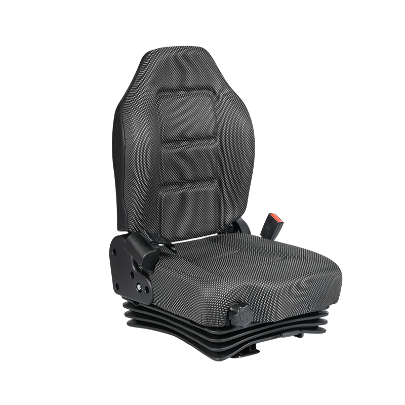 Kursi truk jangkauan bersertifikat BF6-3 EN13490 IT1 dengan sabuk pengaman yang dapat ditarik & peredam kejut & sakelar OPS untuk forklift baterai lithium Kompatibel dengan Hyster, Jungheinrich